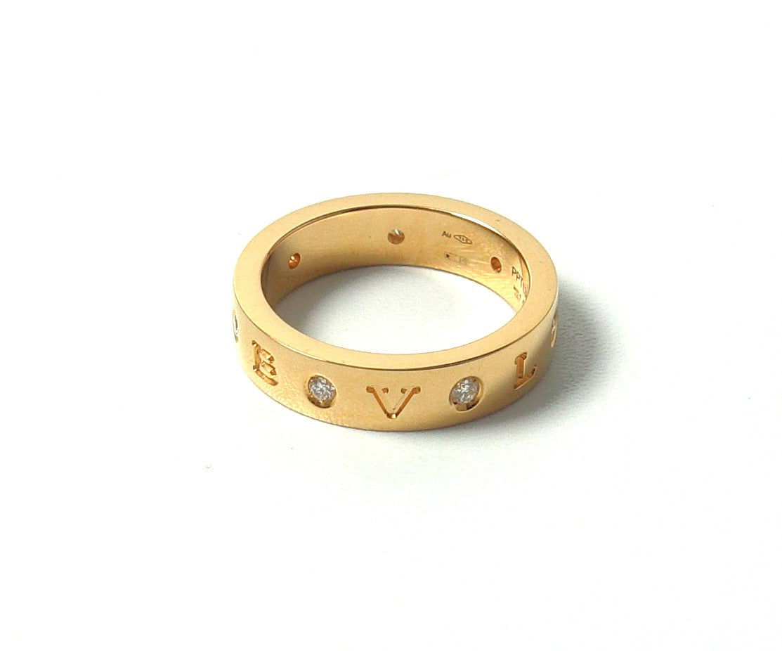 Bulgari Ring Roségold 7 Brillanten REF 353970 UNGETRAGEN mit Zertifikat