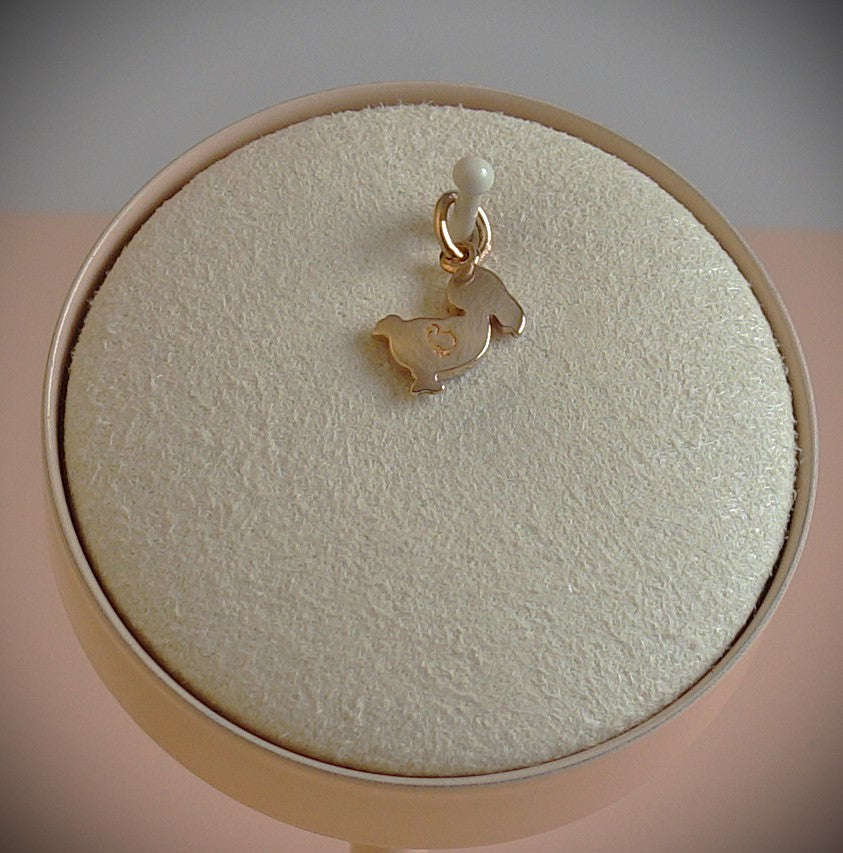 Dodo Anhänger "Junior" 9K Roségold rosa Emaille Ref. DMB5002