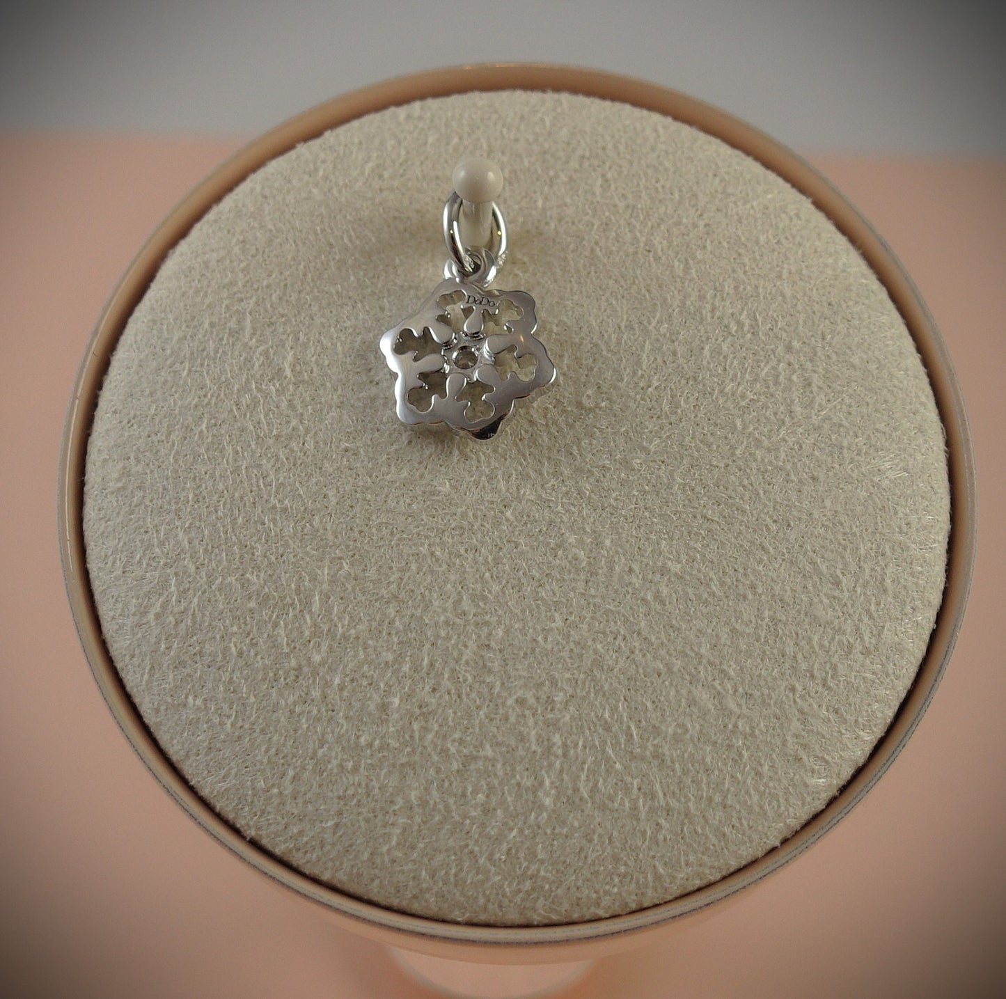 Dodo Anhänger "Schneeflocke" Charm 750 Weißgold 0,017ct Diamant Ref. DMC0025
