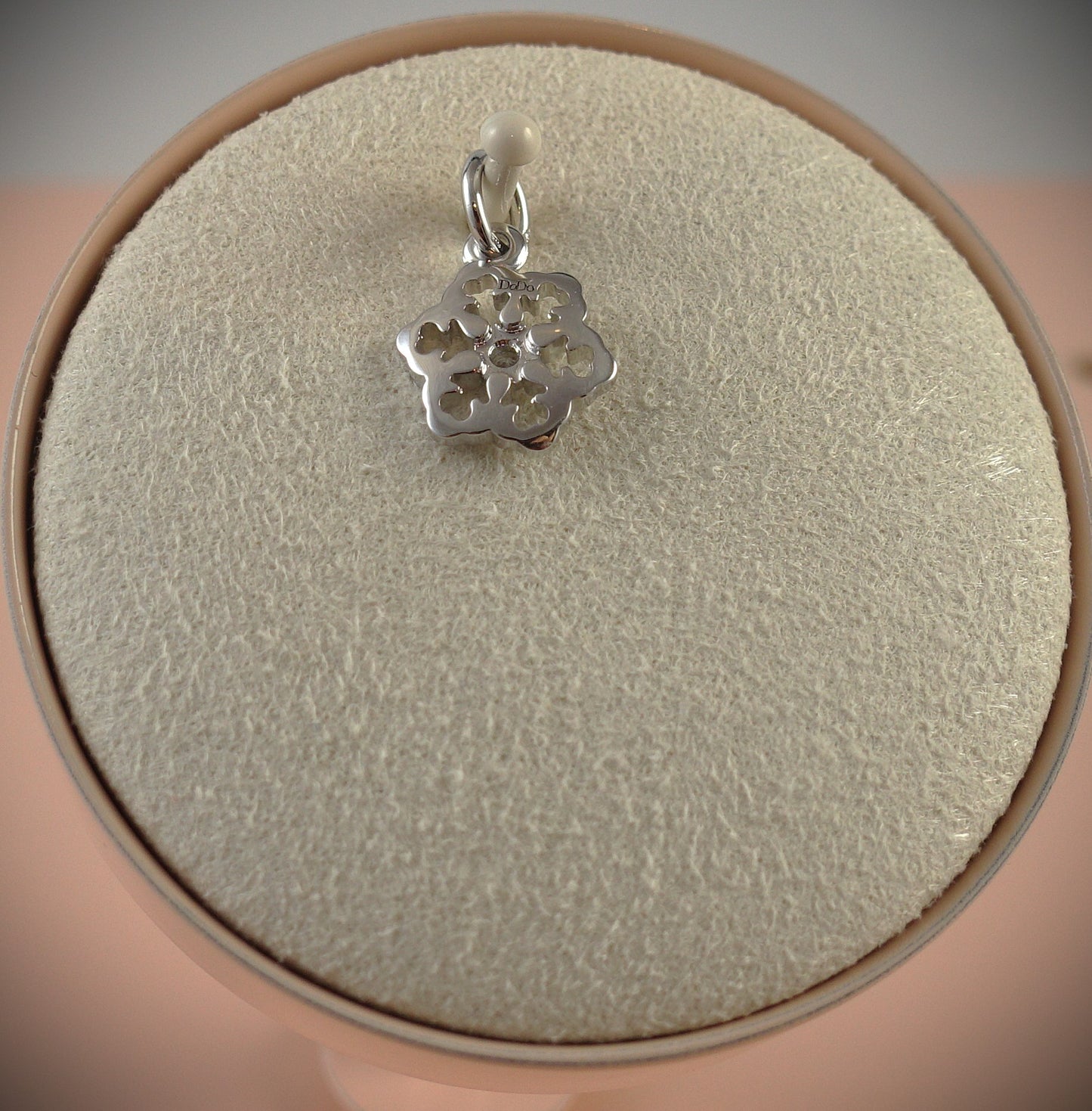 Dodo Anhänger "Schneeflocke" Charm 750 Weißgold 0,017ct Diamant Ref. DMC0025