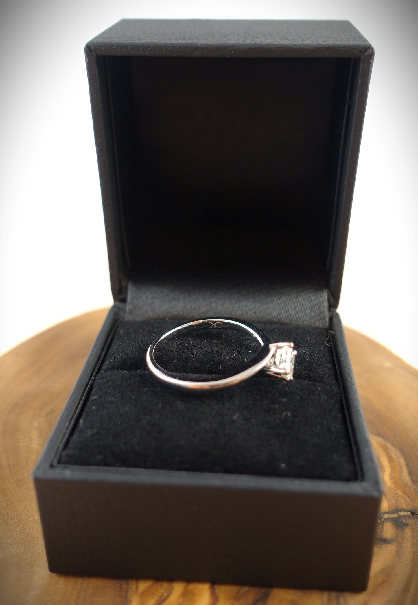 Ring 750 Weißgold 0,5 ct Diamant Princess Ringgröße 55/55,5