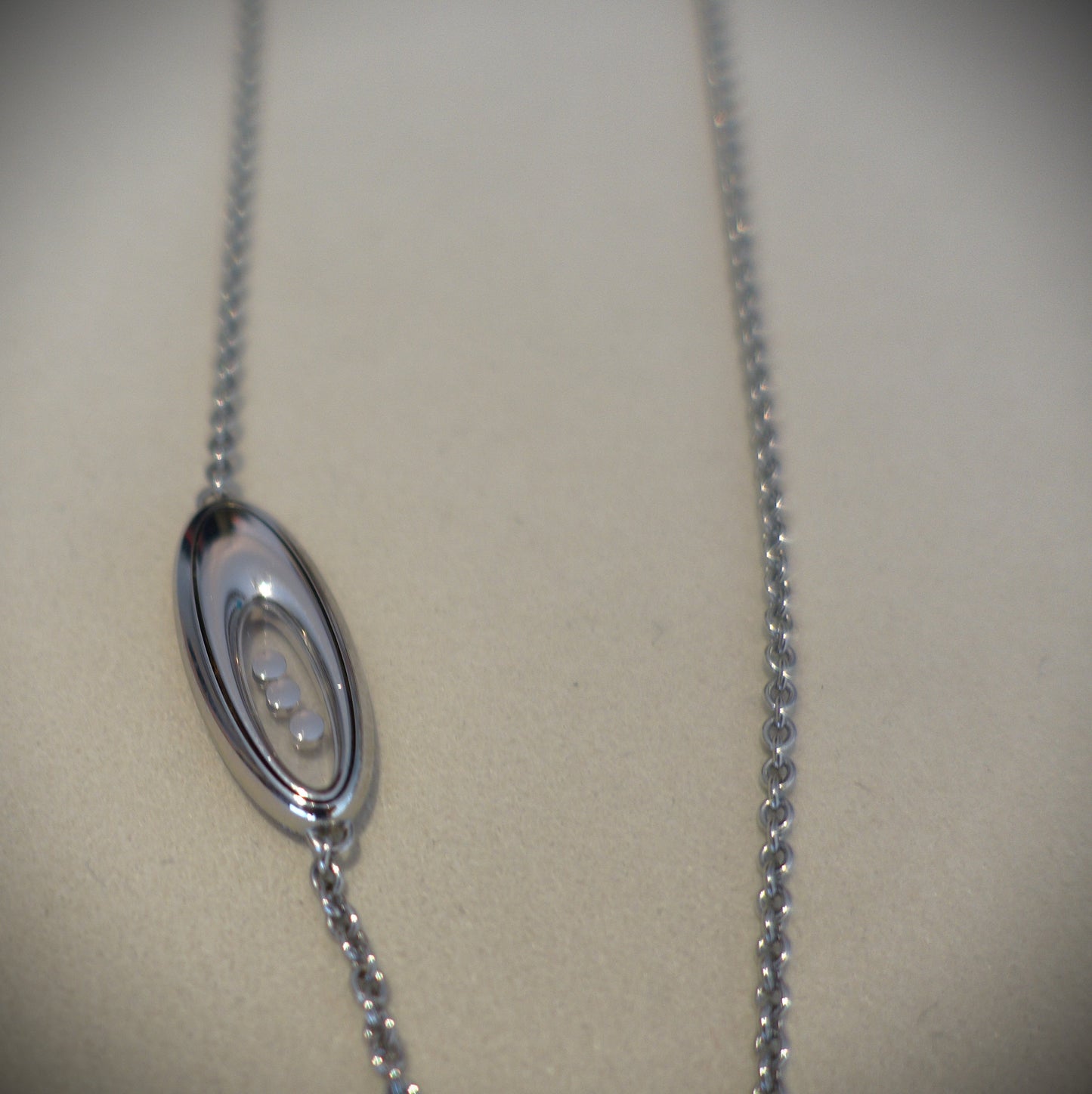 Chopard Collier Happy Diamonds 750 Weißgold Brillanten 90cm