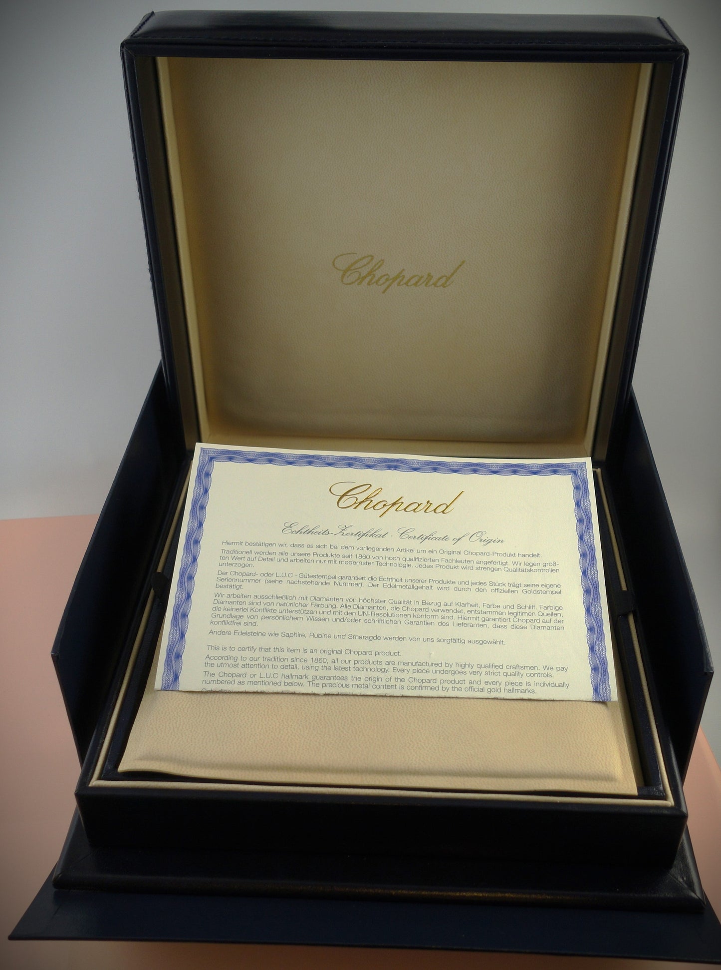 Chopard Collier Happy Diamonds 750 Weißgold Brillanten 90cm
