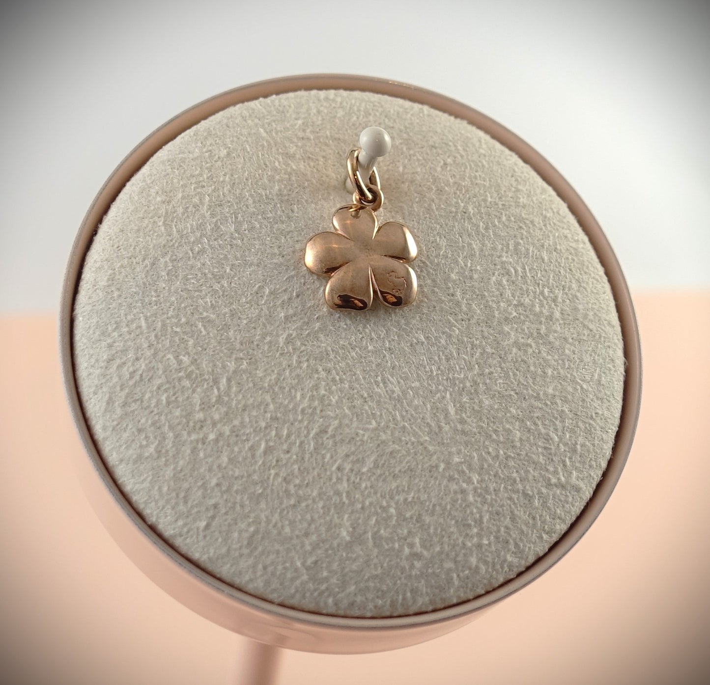 Dodo Anhänger Charm "Kirschblüte" 375 Roségold Weiß/Pink Ref. DMB9026