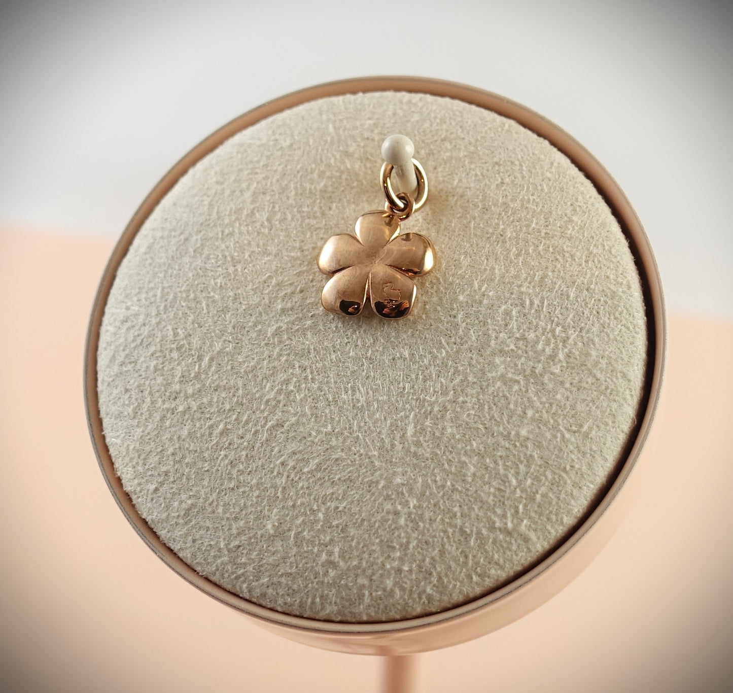 Dodo Anhänger Charm "Kirschblüte" 375 Roségold Weiß/Pink Ref. DMB9026