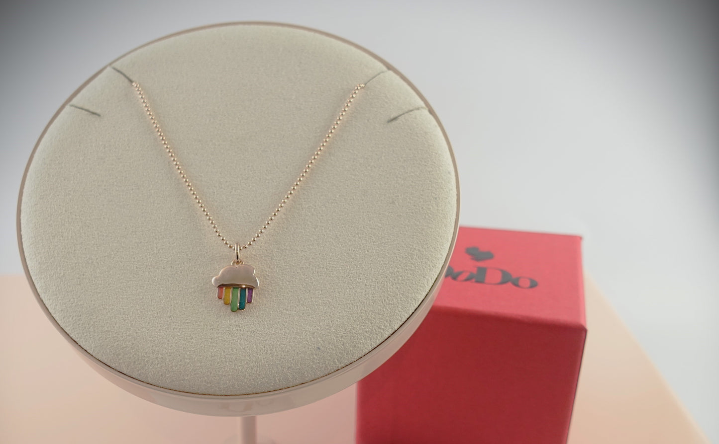 Dodo Kette Bolli 375 Roségold Regenbogen 40cm Ref.DCB8003/DMB8049