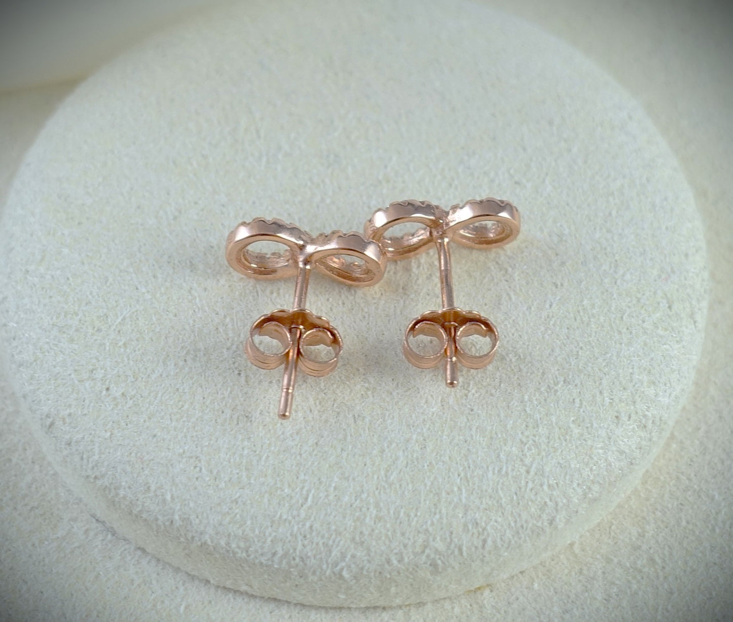 La Viida Ohrstecker Infinity Sterling Silber Zirkonia Ref.ELU603RG