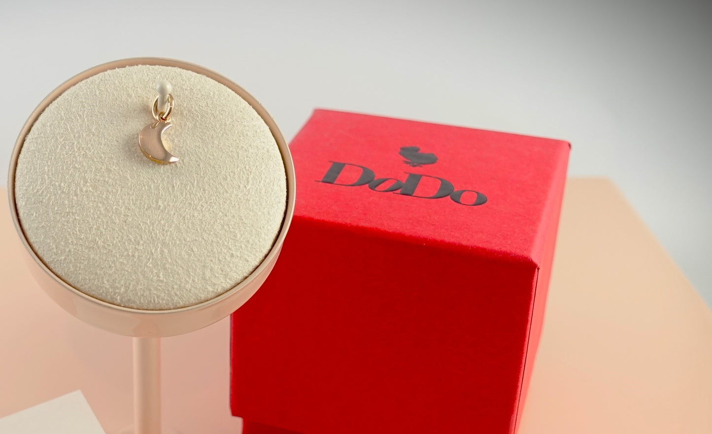 Dodo Anhänger Charm 375 Roségold Moon Ref. DMB6005