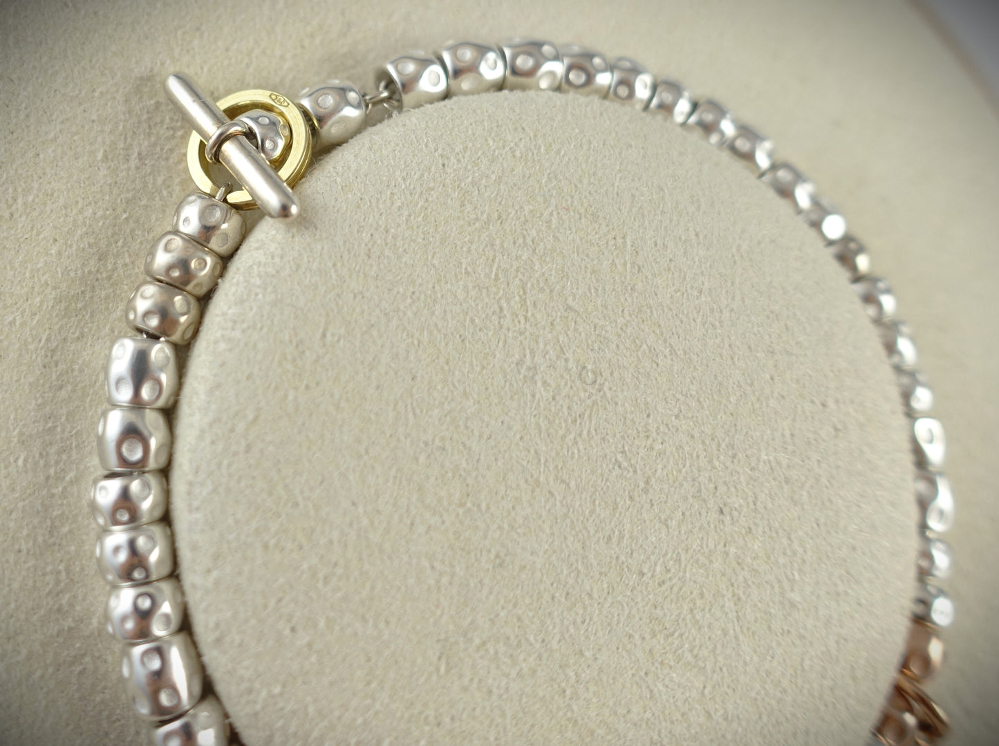Dodo Armband Granelli 925 Sterling Silber + 375 Roségold Anhänger