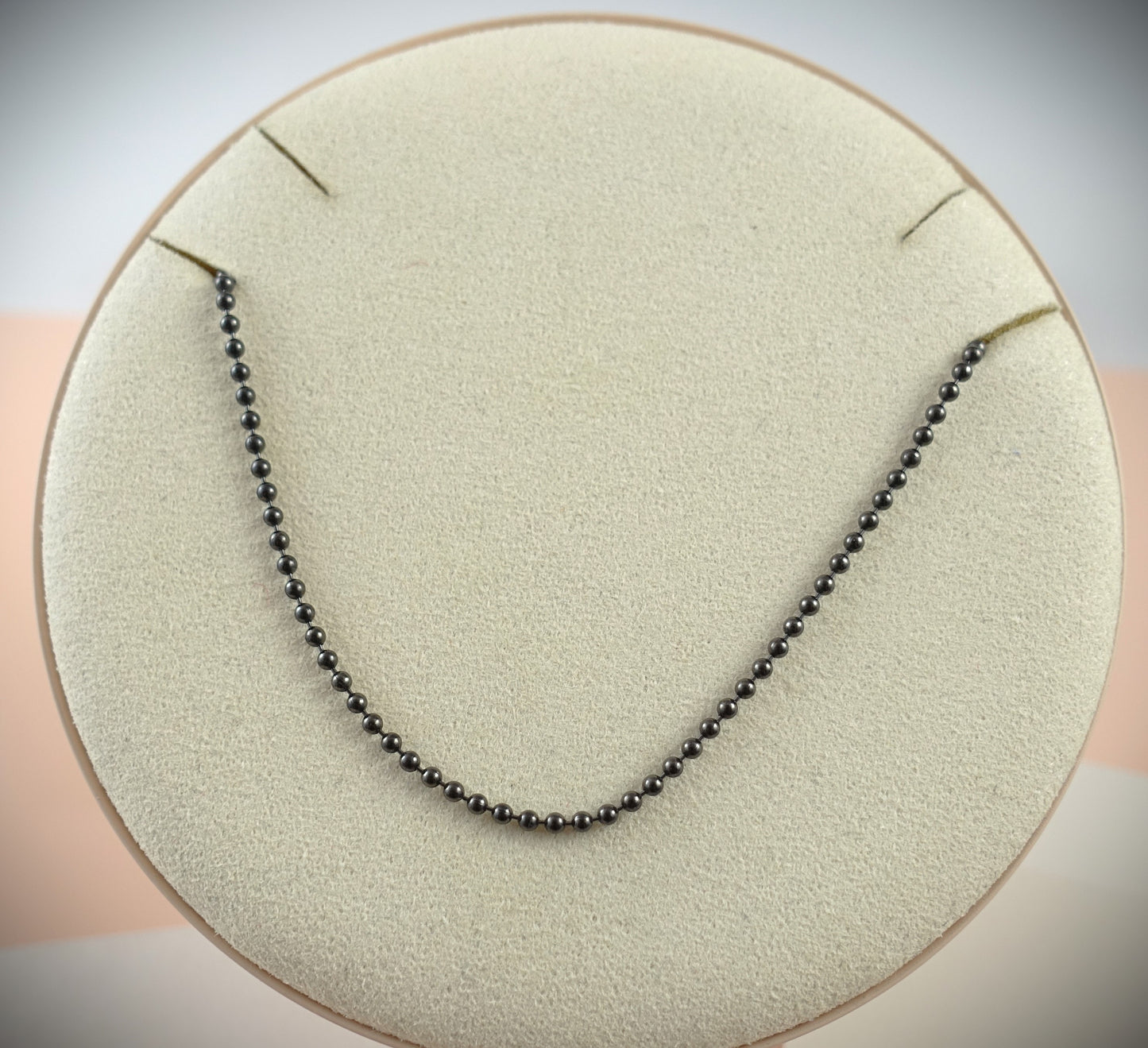 Dodo Kette "Bollicine" Stahl PVD schwarz 40cm Ref. DCB7004
