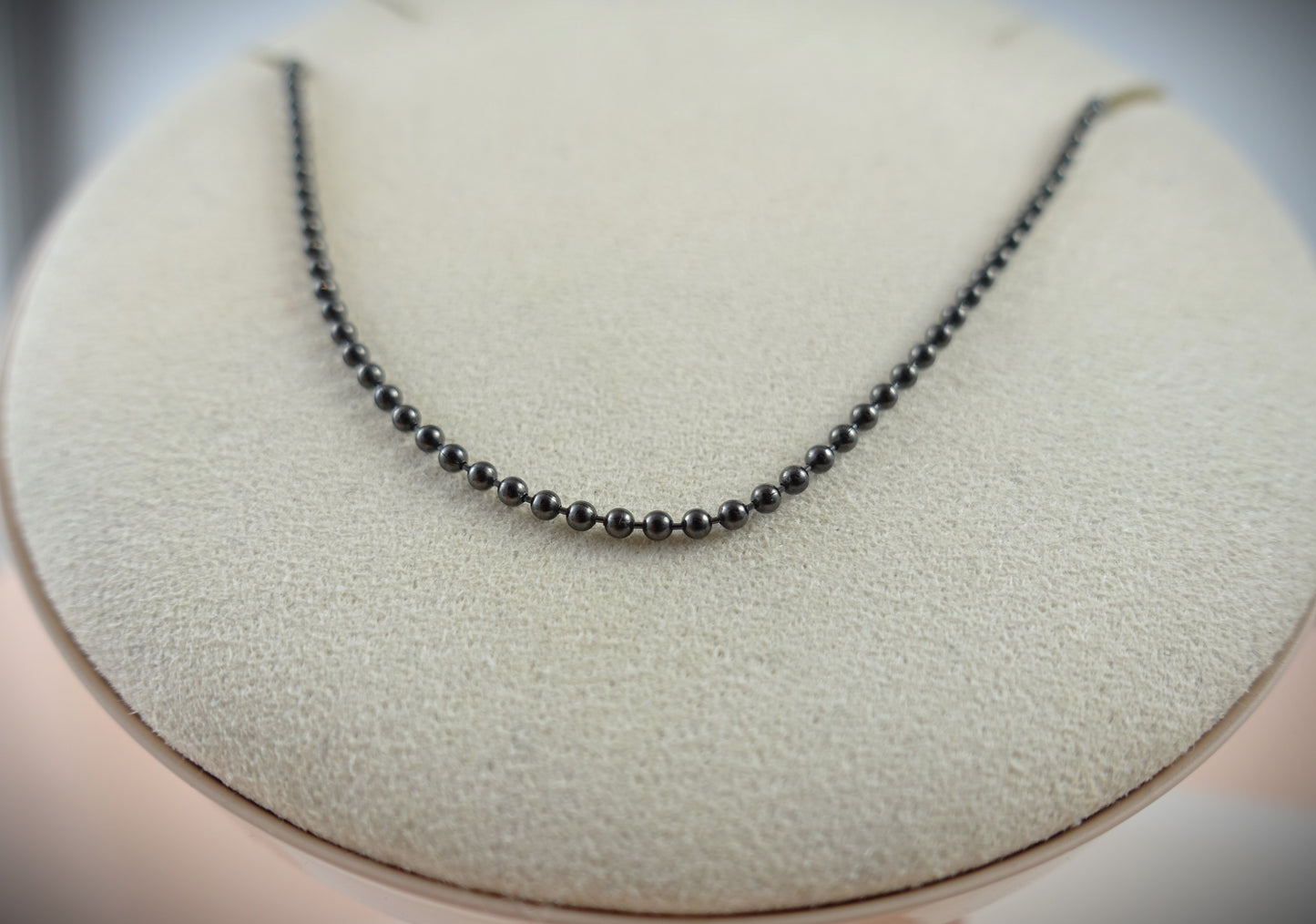 Dodo Kette "Bollicine" Stahl PVD schwarz 40cm Ref. DCB7004