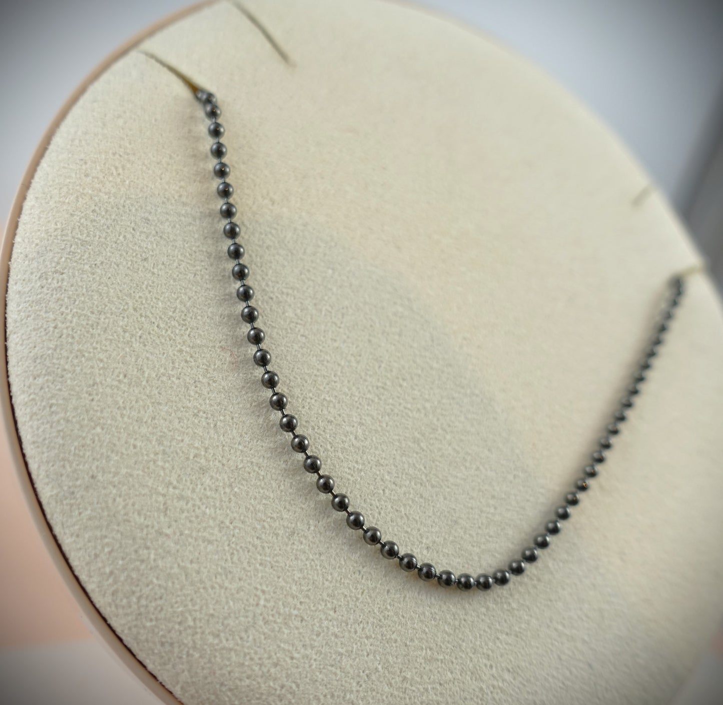 Dodo Kette "Bollicine" Stahl PVD schwarz 40cm Ref. DCB7004