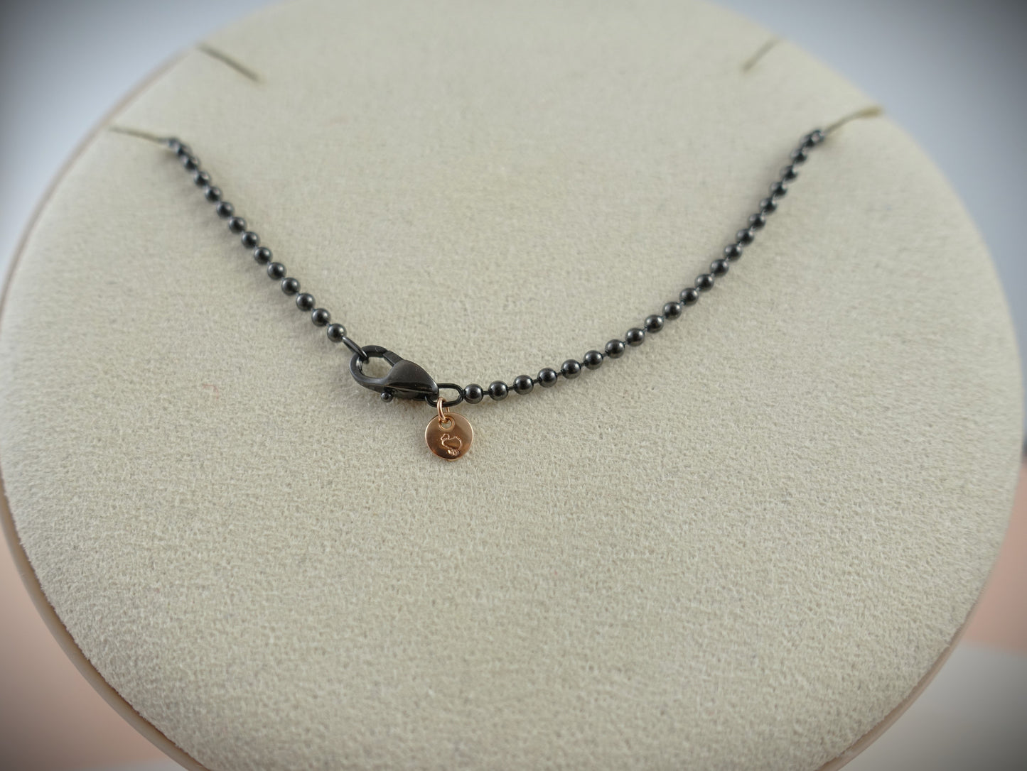Dodo Kette "Bollicine" Stahl PVD schwarz 40cm Ref. DCB7004