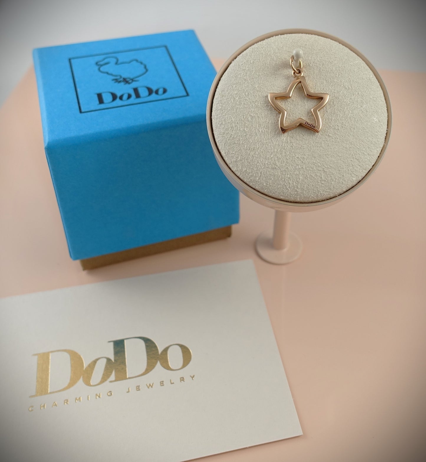 Dodo Anhänger Charm 375 Roségold Stern