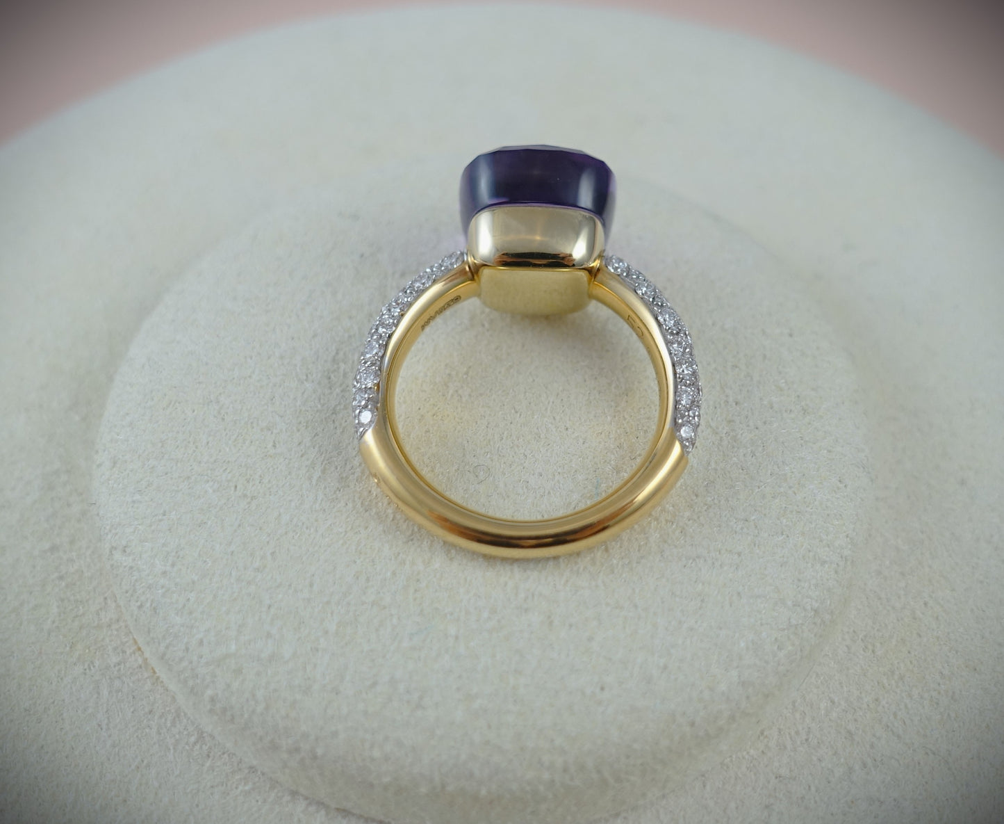 Pomellato Nudo Classic Ring Amethyst Brillanten 750 Roségold Ref. A.C004B906/OI