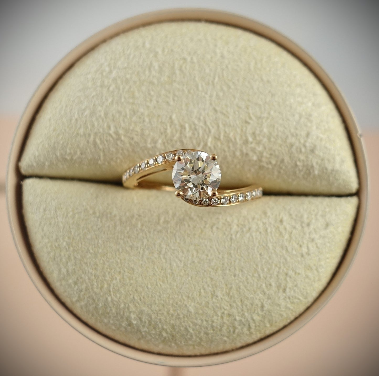 Ring 750 Roségold 1,20ct Brillant Ringgröße 53 DPL Zertifikat