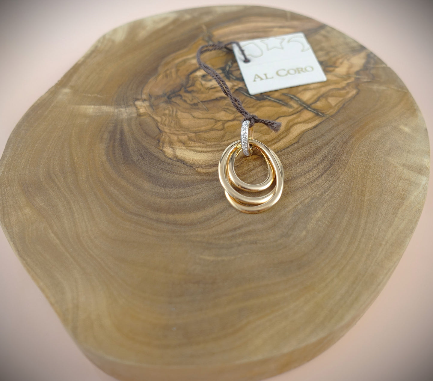 Al Coro Anhänger Serenata 750 Roségold Brillanten 0,05ct Ref. P614WR