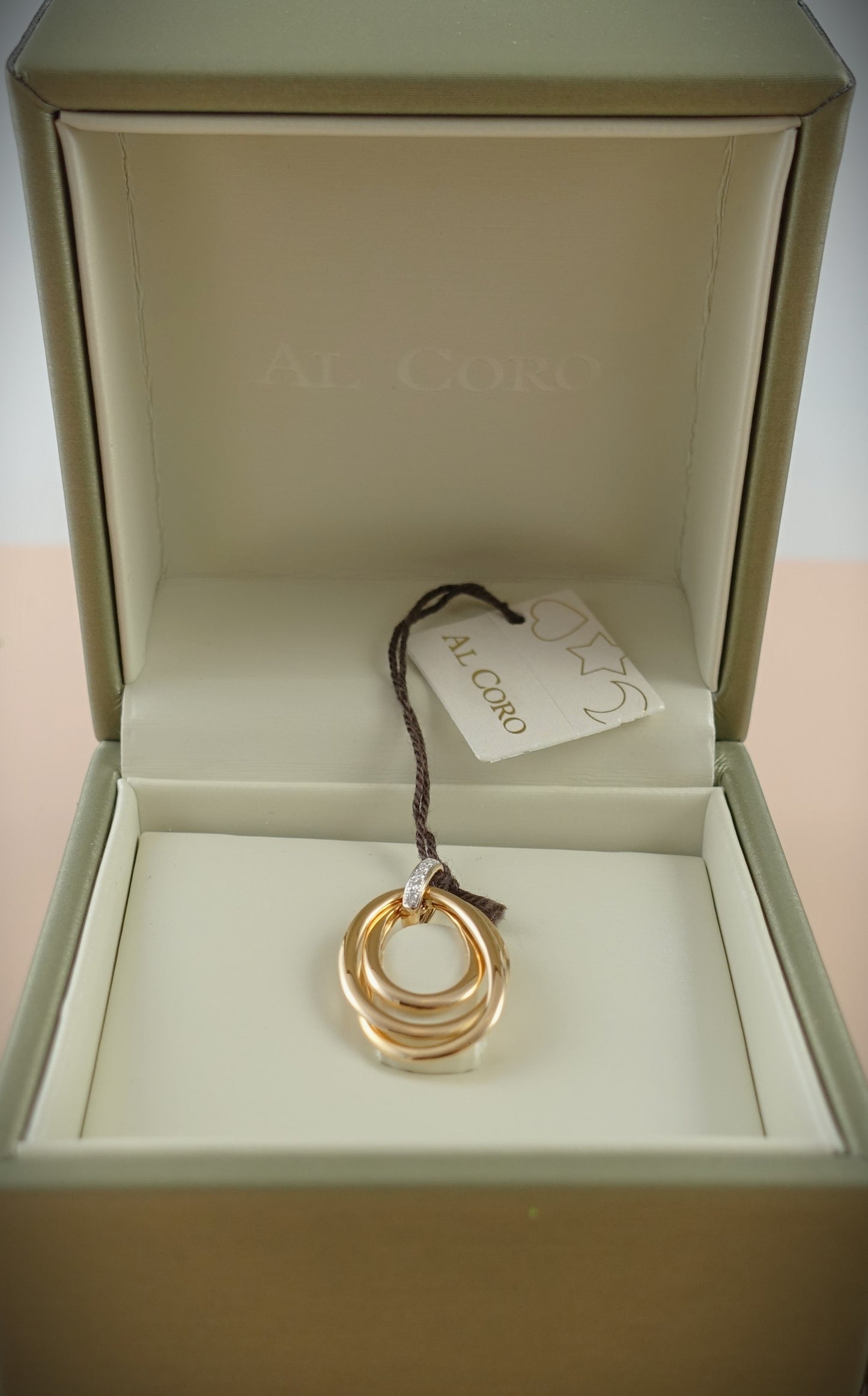 Al Coro Anhänger Serenata 750 Roségold Brillanten 0,05ct Ref. P614WR