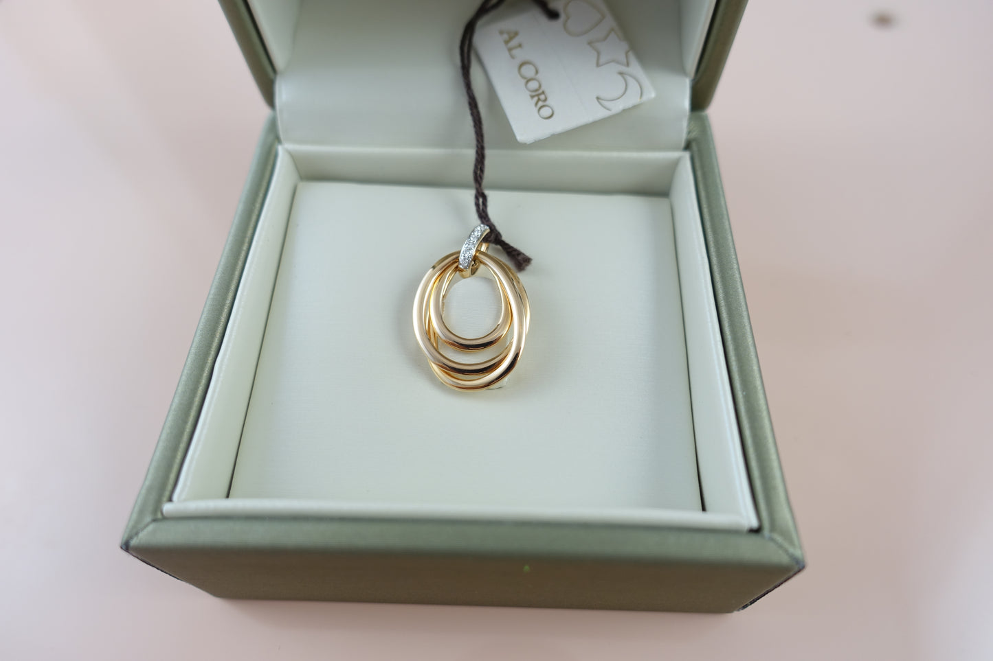 Al Coro Anhänger Serenata 750 Roségold Brillanten 0,05ct Ref. P614WR