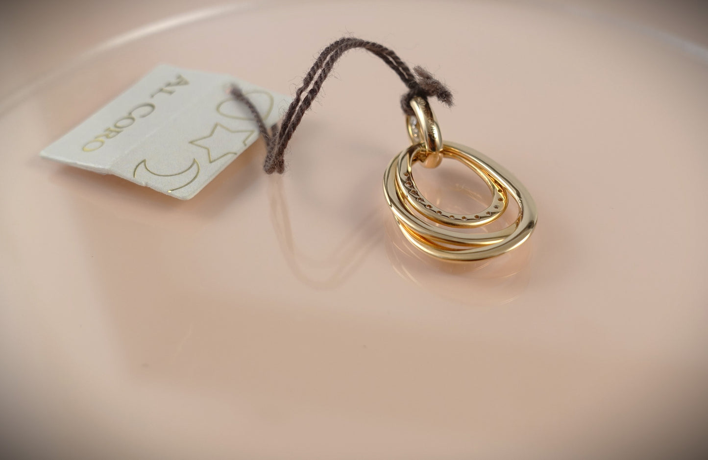 Al Coro Kette Anhänger Serenata 750 Roségold Brill. 0,18ct Ref. P623WR/K06R45