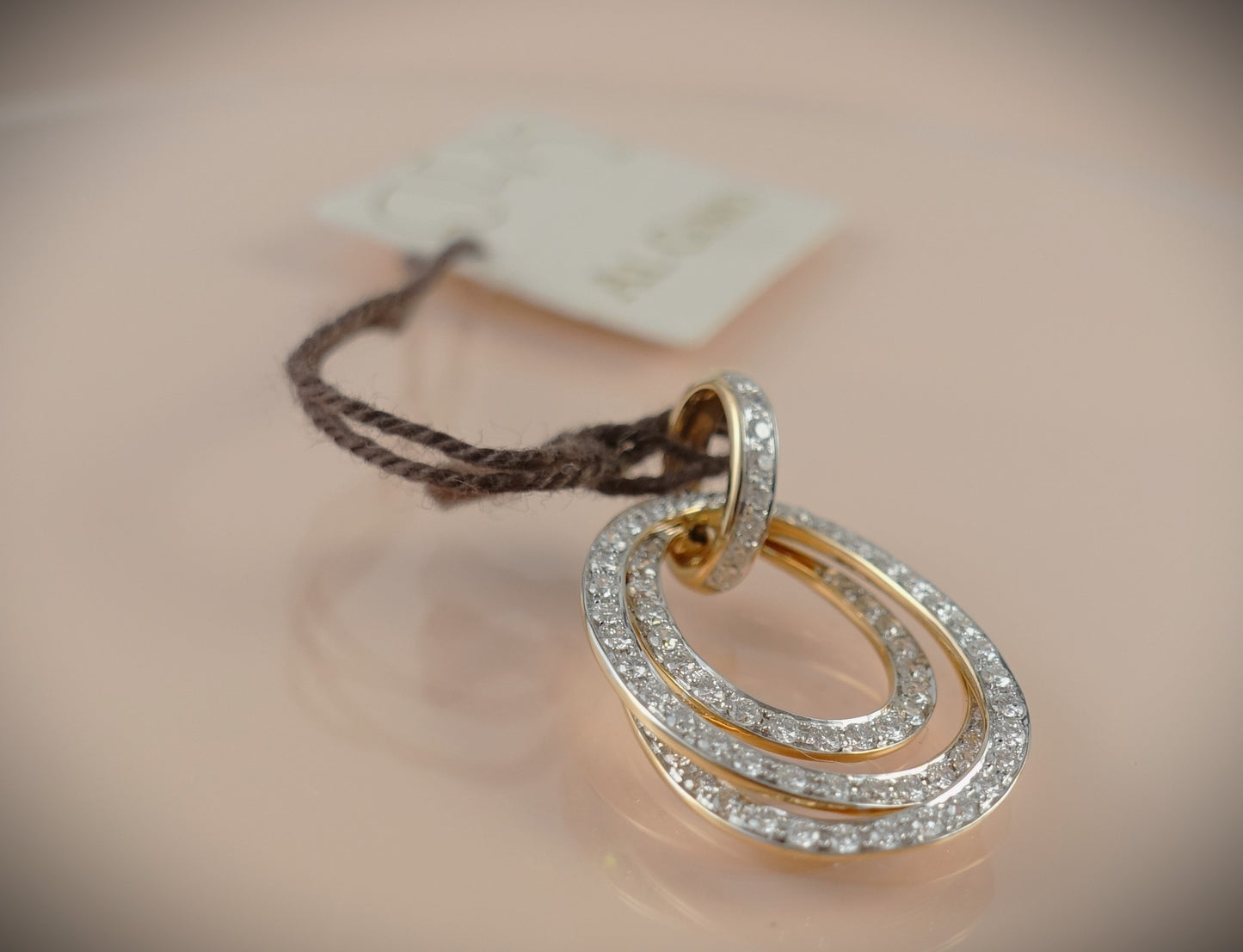 Al Coro Kette Anhänger Serenata 750 Roségold Brill. 0,53ct Ref. P624WR/K06R45