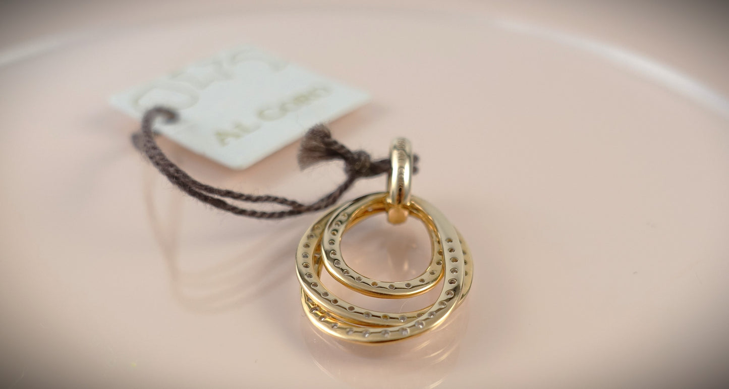 Al Coro Kette Anhänger Serenata 750 Roségold Brill. 0,53ct Ref. P624WR/K06R45