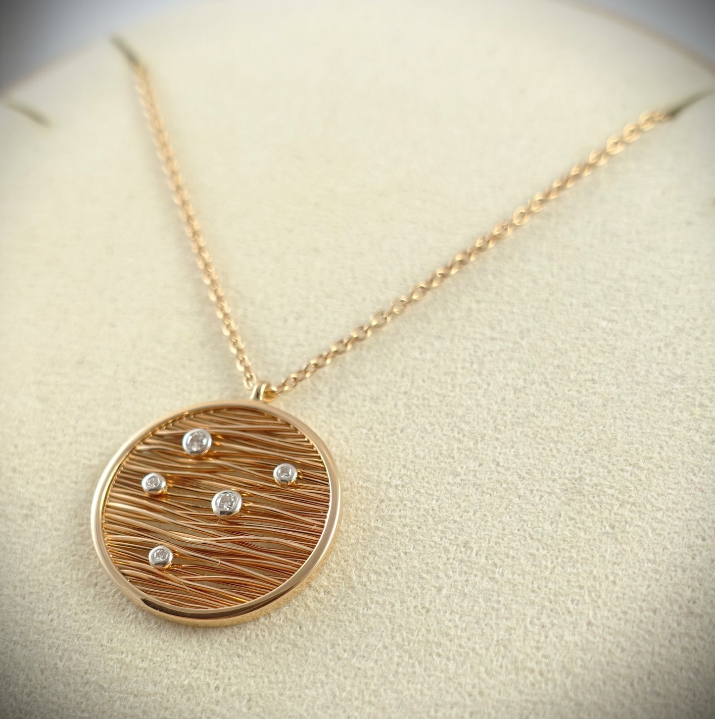 Al Coro Collier Serenata 750 Roségold Brillanten 0,11ct Ref. NC257WR