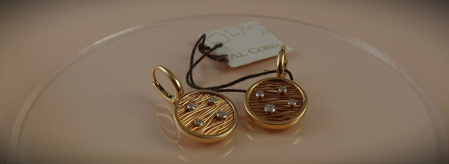 Al Coro Ohrringe Serenata 750 Roségold Brillanten 0,15ct Ref. NE536WR