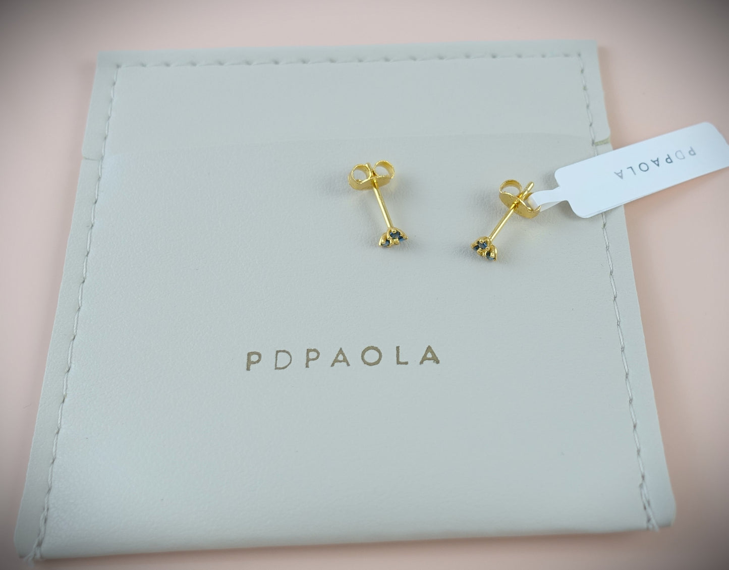 PD PAOLA Ohrstecker 925 Silber vergoldet Zirkonia Ref. AR01-188-U