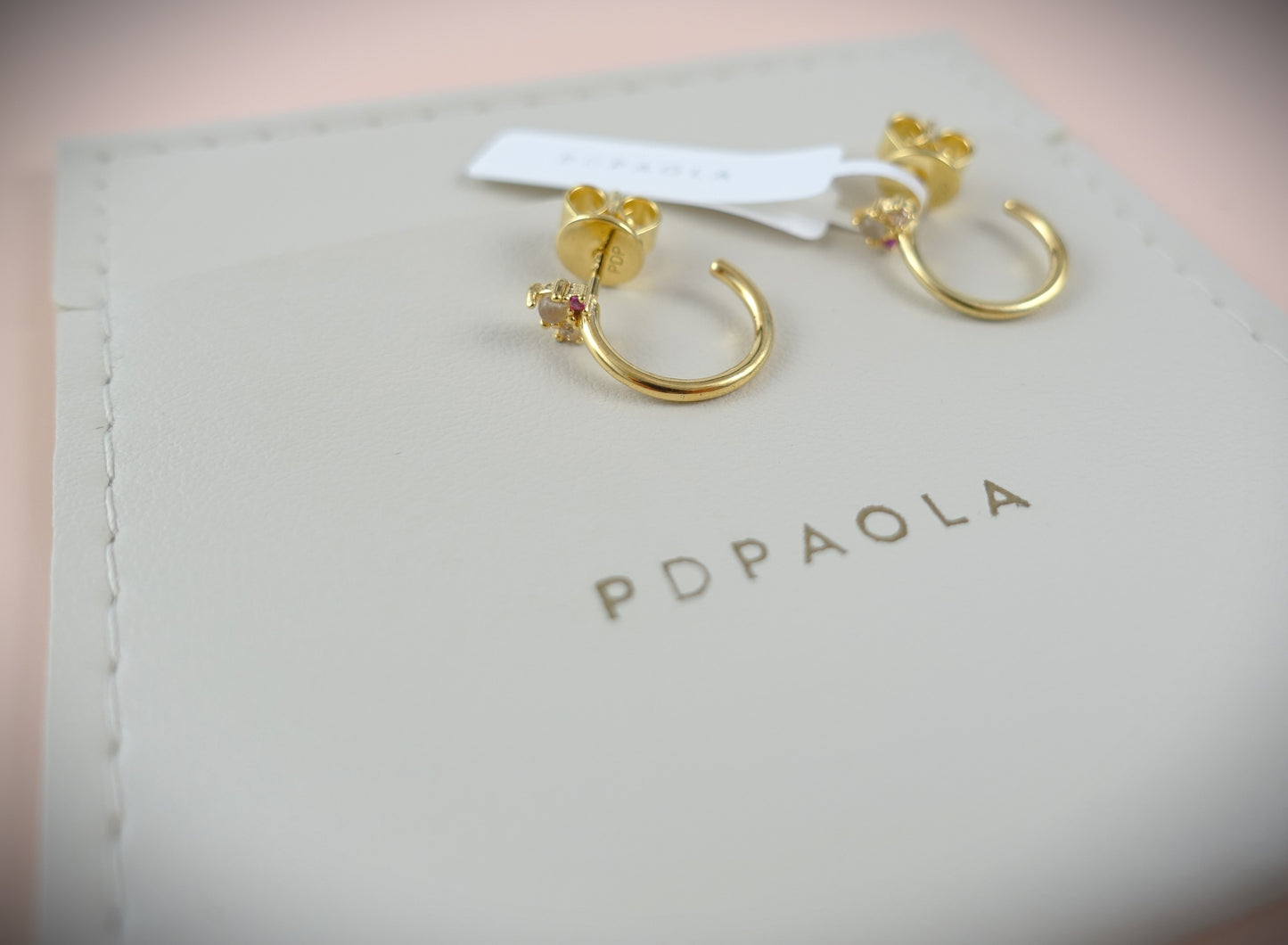 PD PAOLA Ohrstecker 925 Silber vergoldet Zirkonia Ref. AR01-212-U