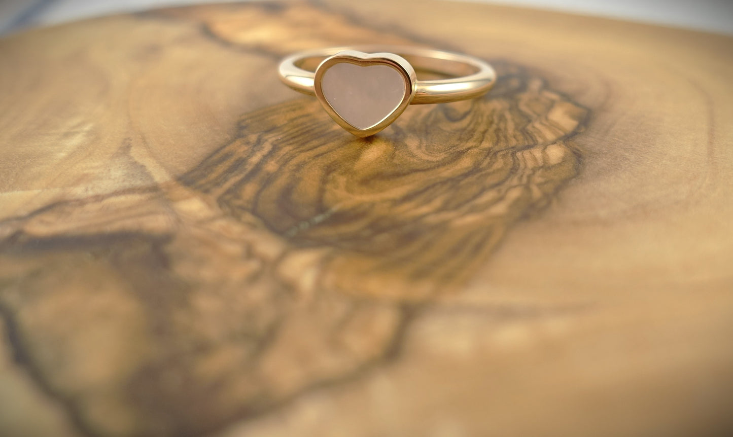 Chopard Ring Happy Hearts 750 Roségold Perlmutt RG 55 Ref. 82A086-5312