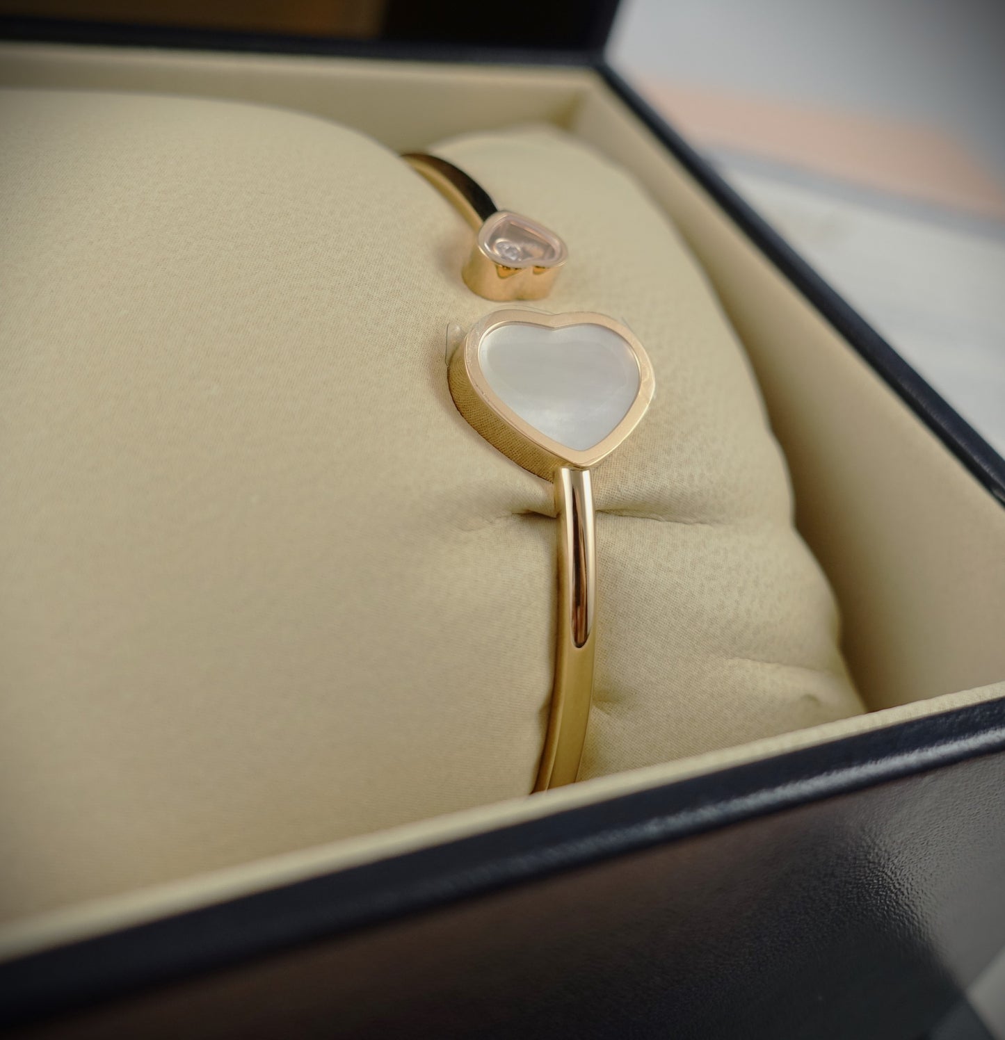 Chopard Armreif Happy Hearts 750 Roségold Brill. 0,05ct Perlmutt Ref.857482-5302