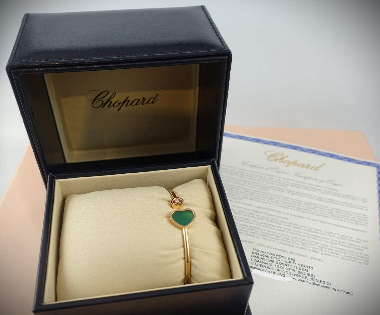 Chopard Armreif Happy Hearts 750 Roségold Brill. 0,05ct Achat Ref. 857485-5102