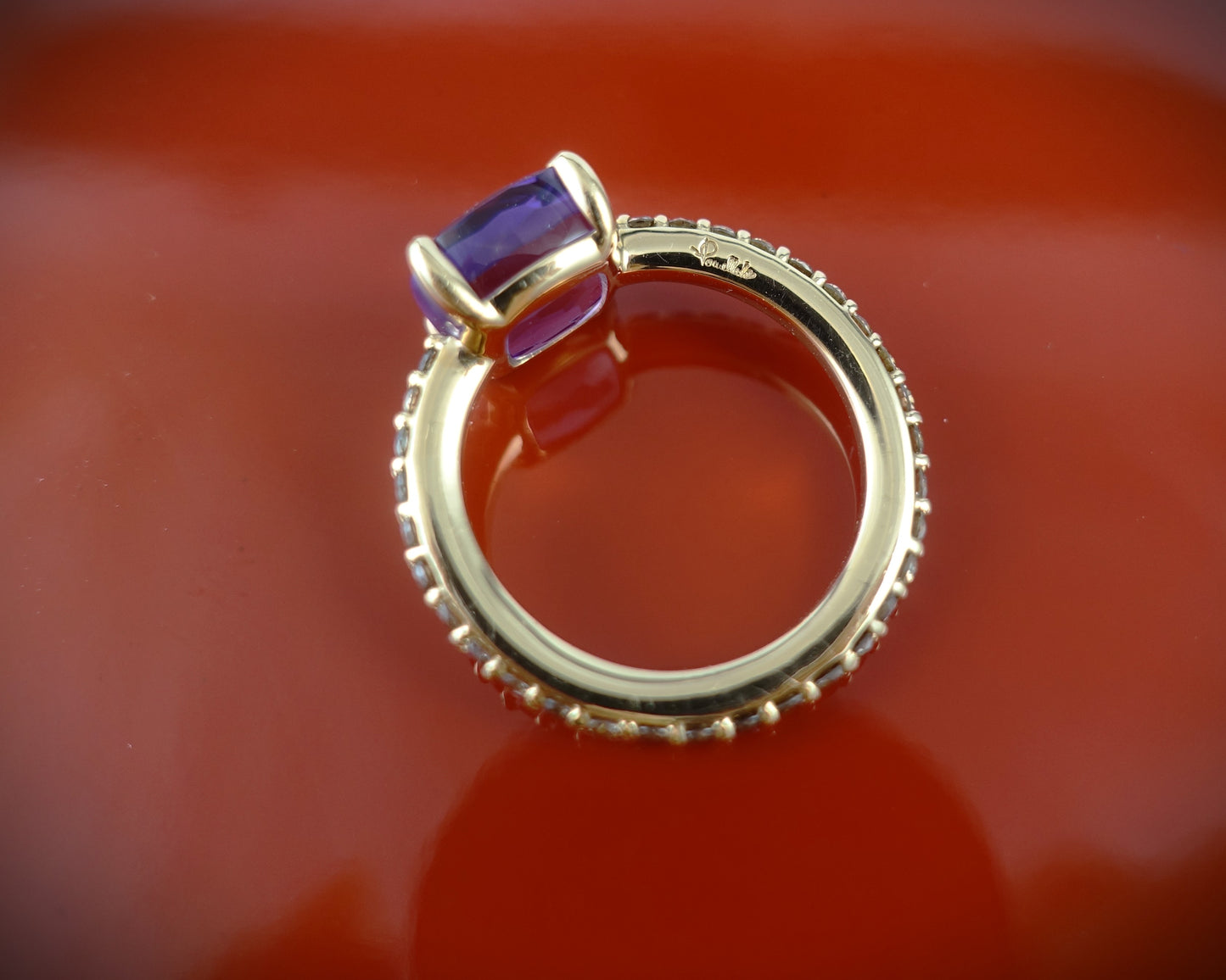 Pomellato Baby Ring Amethyst Brillanten 750 Roségold RG 54 Ref. A.A50907BROI
