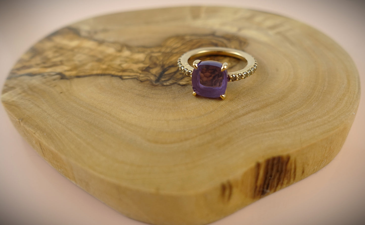 Pomellato Baby Ring Amethyst Brillanten 750 Roségold RG 54 Ref. A.A50907BROI