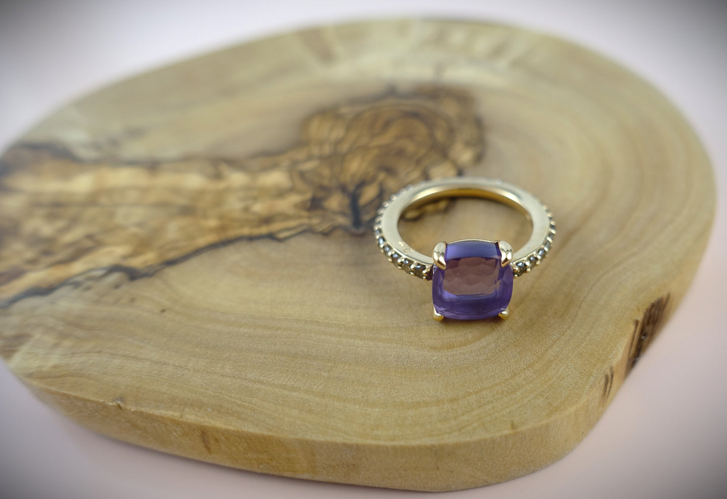 Pomellato Baby Ring Amethyst Brillanten 750 Roségold RG 54 Ref. A.A50907BROI