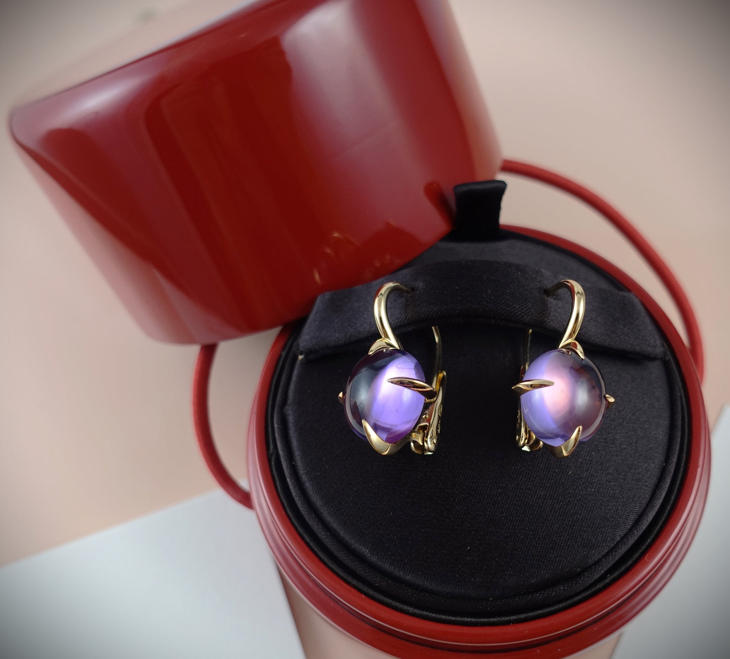 Pomellato Veleno Ohrringe Amethyst 750 Roségold Ref. O.B303/07/OI
