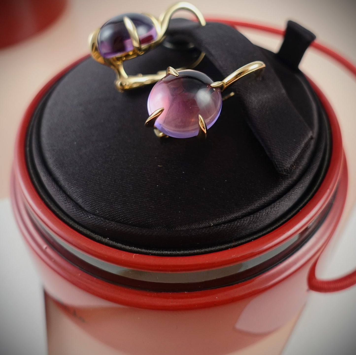 Pomellato Veleno Ohrringe Amethyst 750 Roségold Ref. O.B303/07/OI
