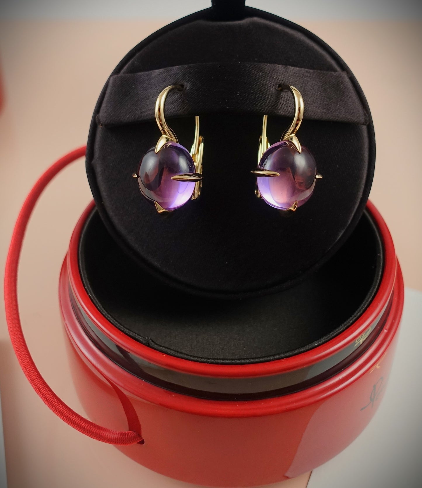 Pomellato Veleno Ohrringe Amethyst 750 Roségold Ref. O.B303/07/OI
