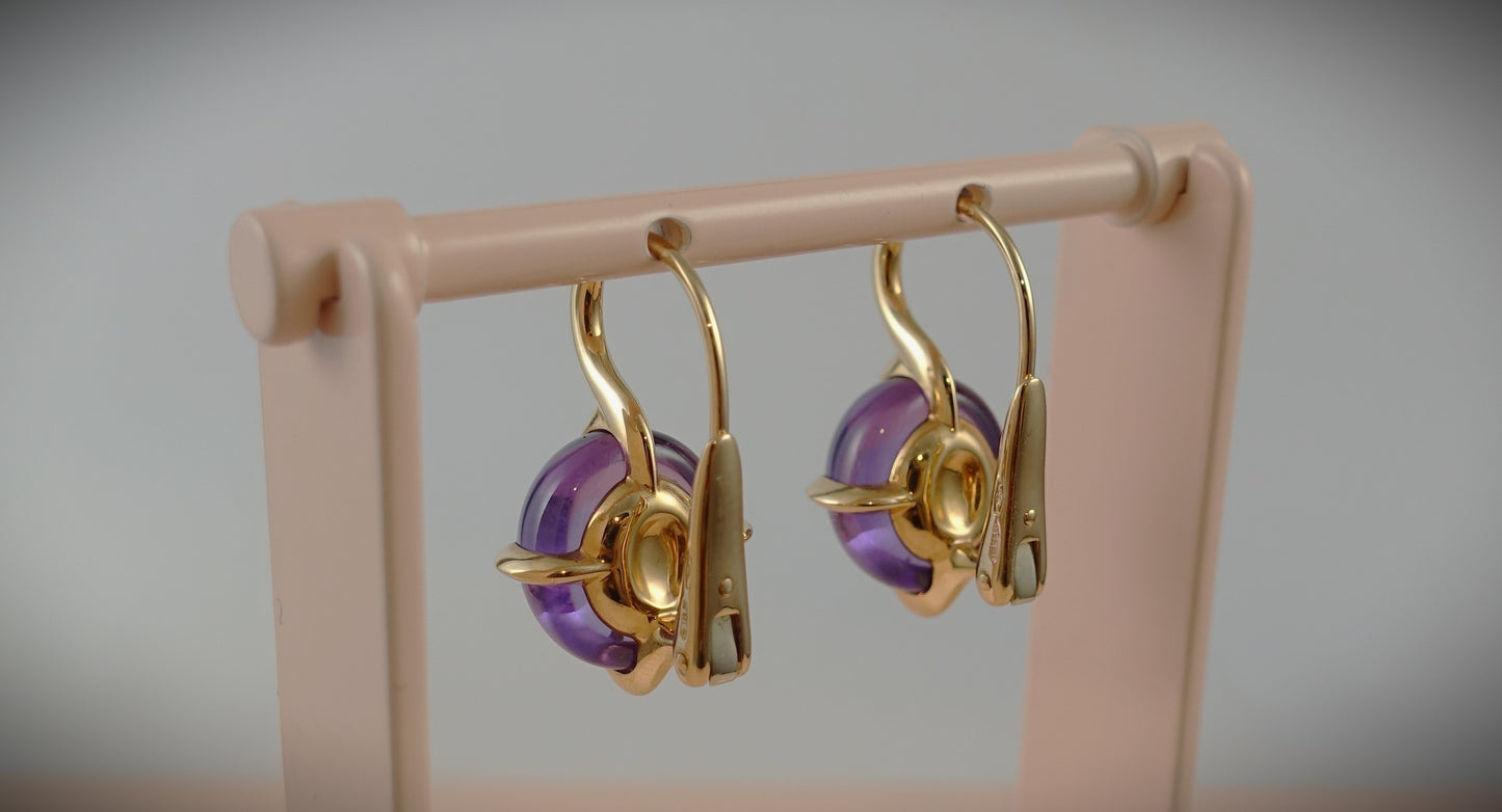 Pomellato Veleno Ohrringe Amethyst 750 Roségold Ref. O.B303/07/OI