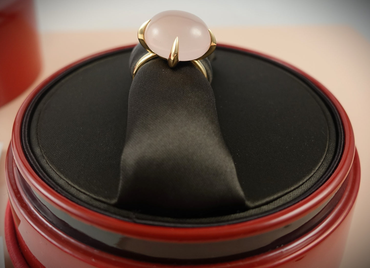 Pomellato Veleno Ring Rosenquarz 750 Roségold RG 54 Ref. A.B303/07/QR
