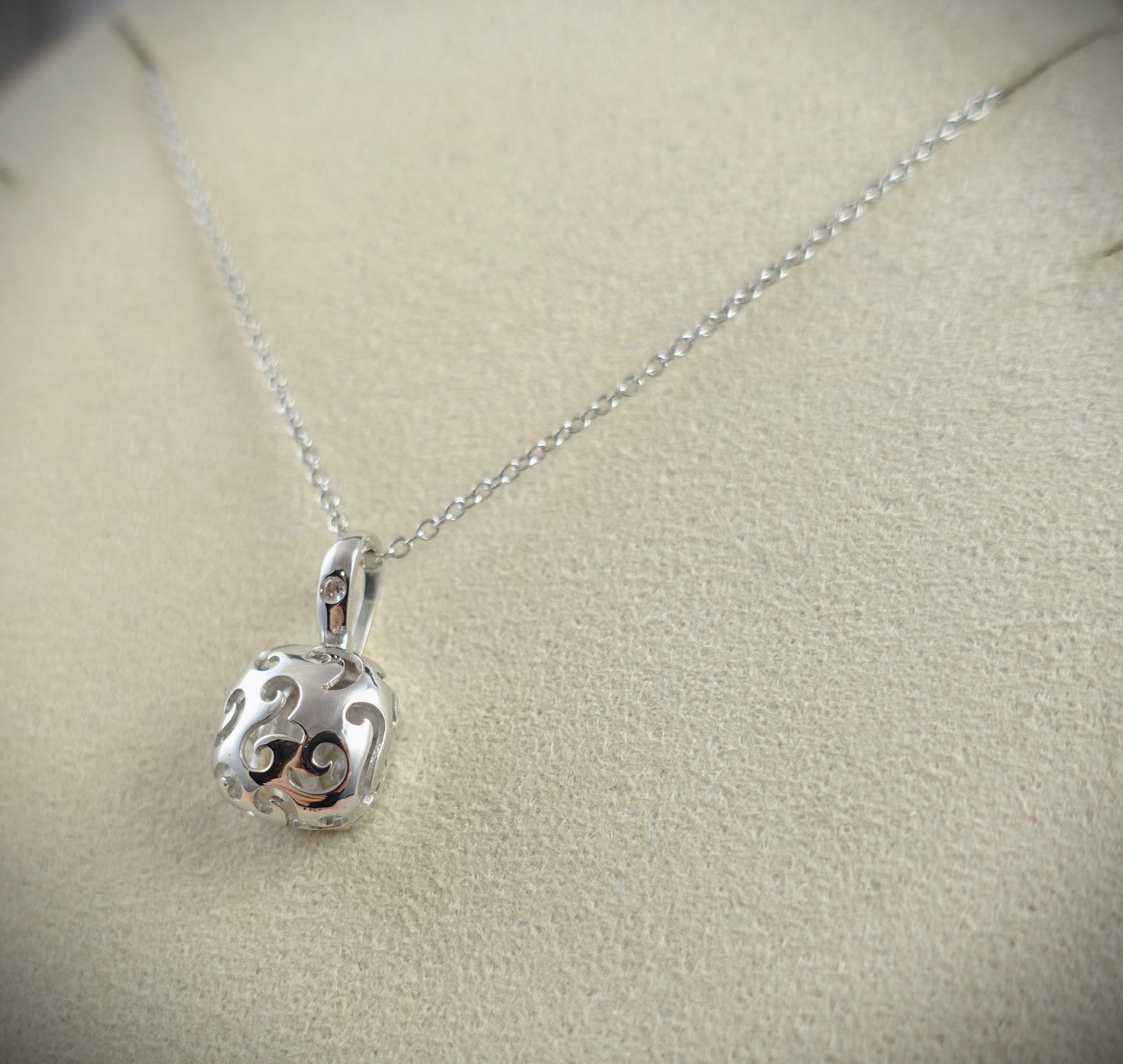 Bigli Kette Mini Sweety 750 Weißgold Brillant 0,01ct