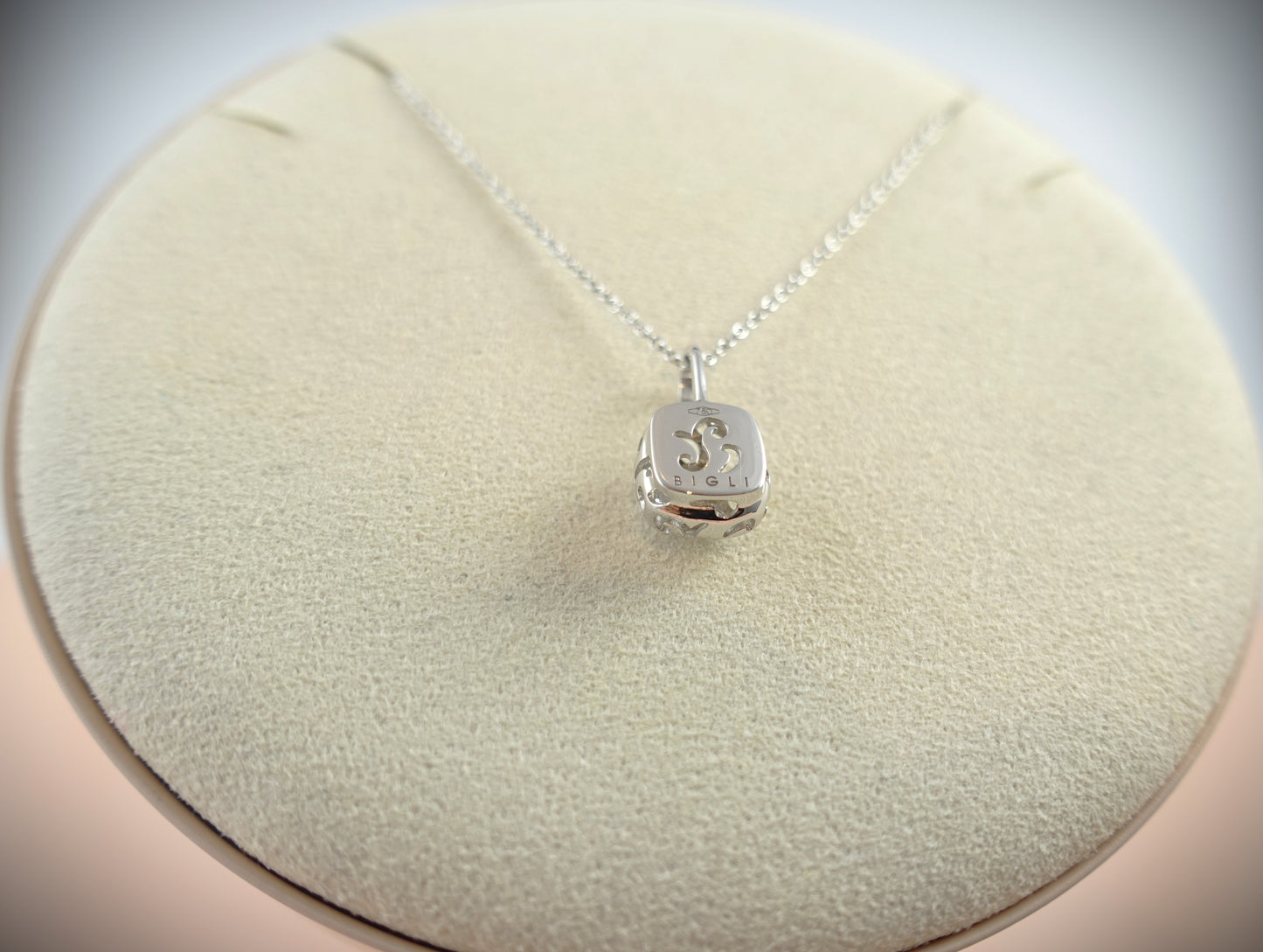 Bigli Kette Mini Sweety 750 Weißgold Brillant 0,01ct