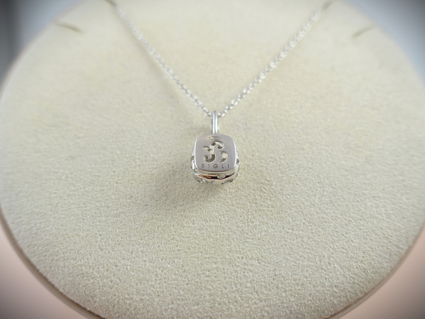 Bigli Kette Mini Sweety 750 Weißgold Brillant 0,01ct