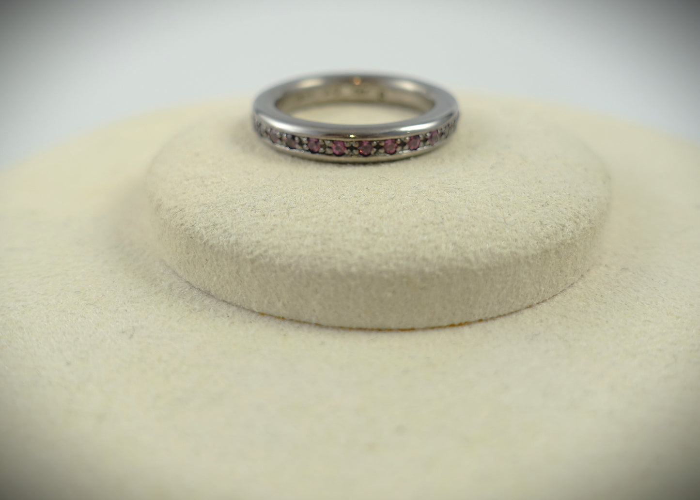 Drachenfels Ring 925 Silber matt rosa RG 54,5