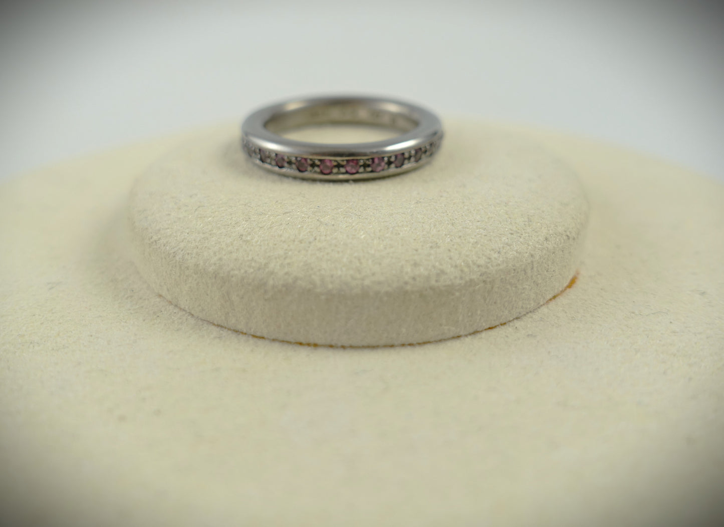 Drachenfels Ring 925 Silber matt rosa RG 54,5