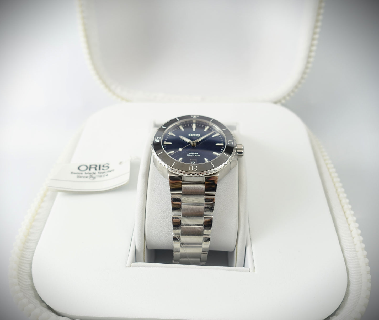 Oris Aquis Date Diver Ref. 0173377314135 Box & Papiere