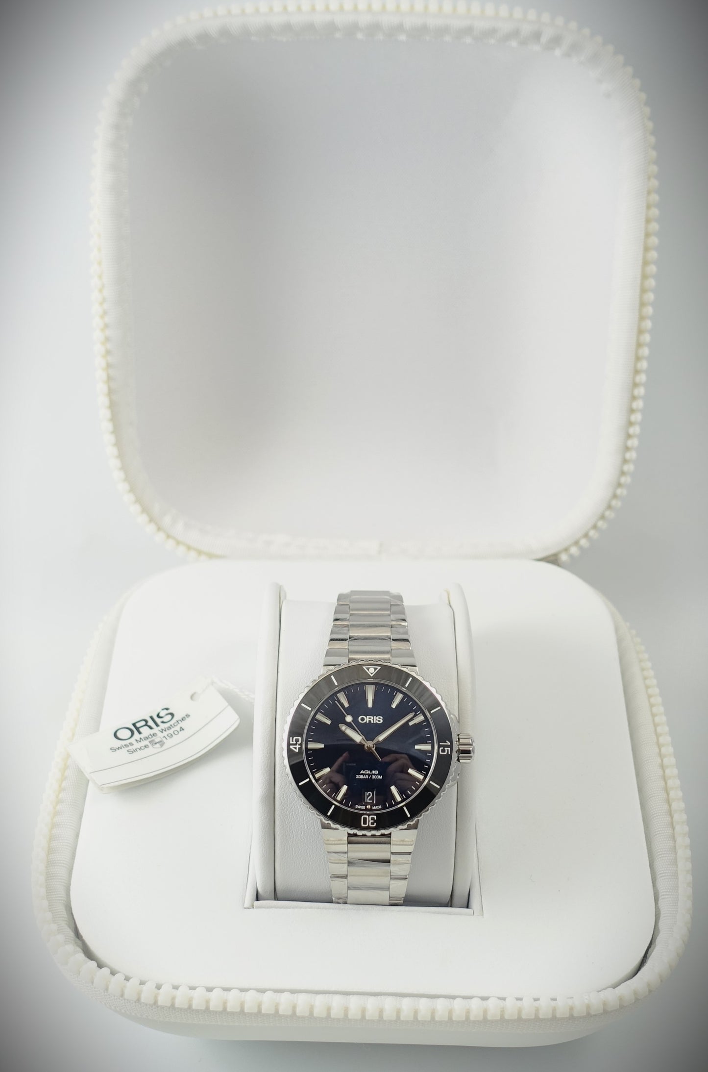 Oris Aquis Date Diver Ref. 0173377314135 Box & Papiere