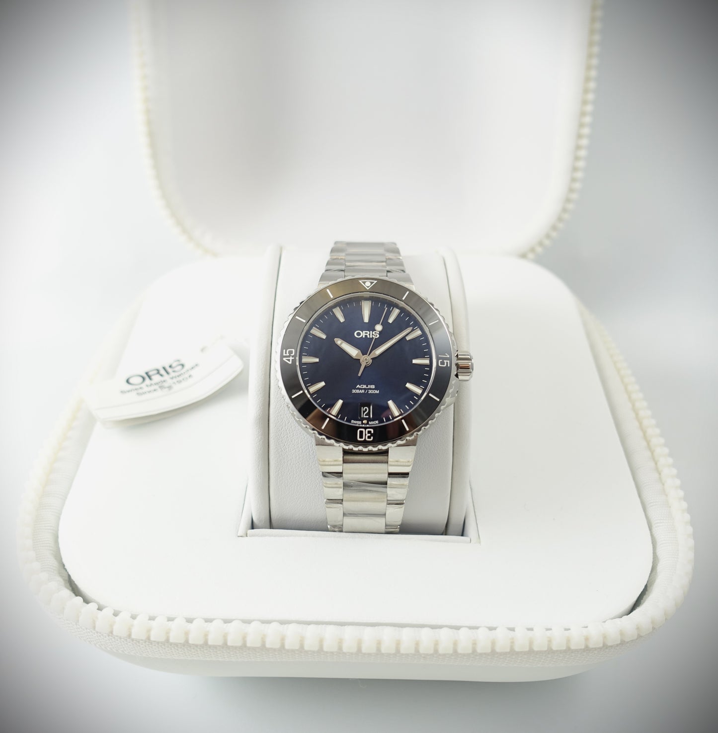 Oris Aquis Date Diver Ref. 0173377314135 Box & Papiere