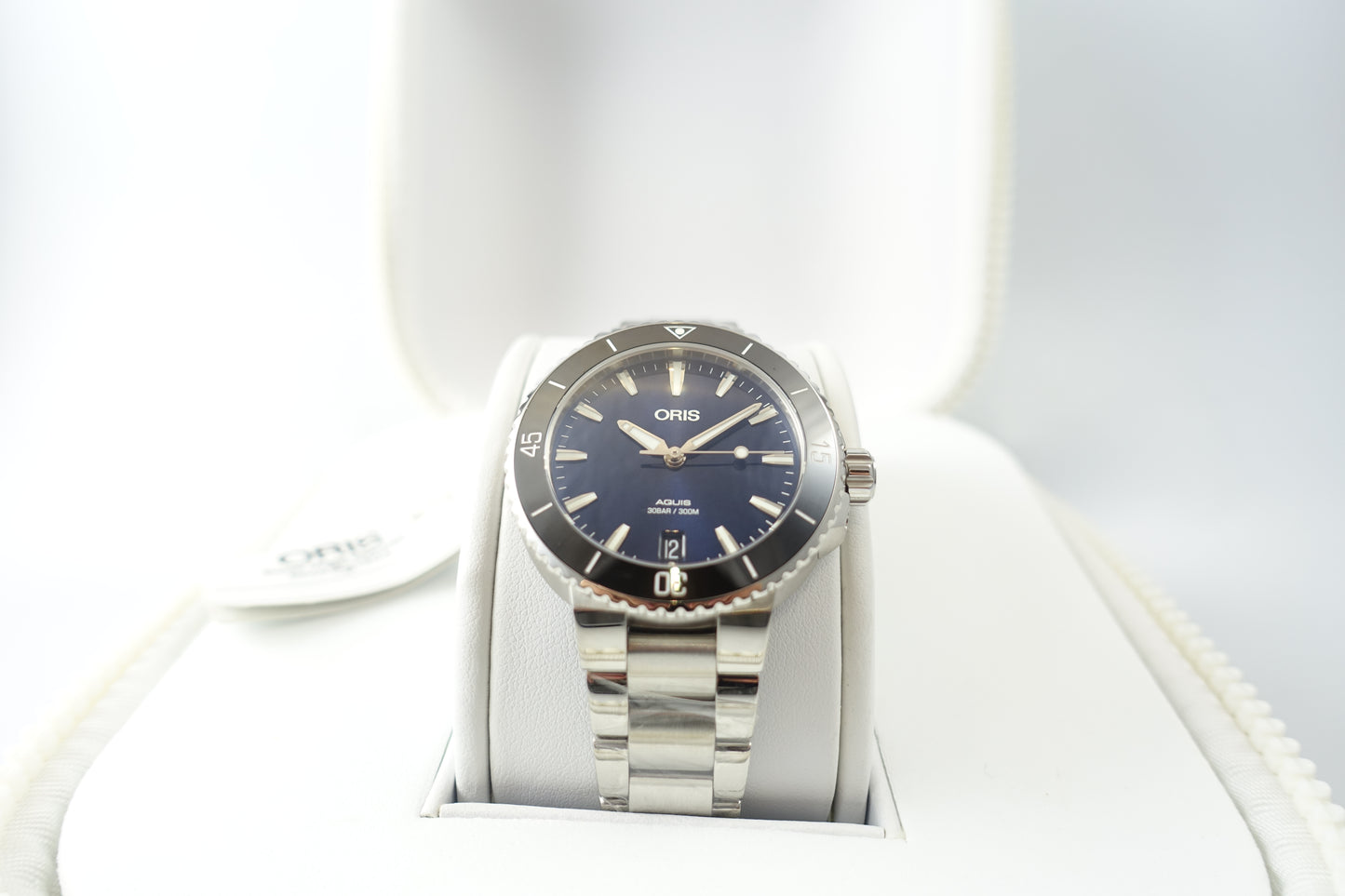 Oris Aquis Date Diver Ref. 0173377314135 Box & Papiere